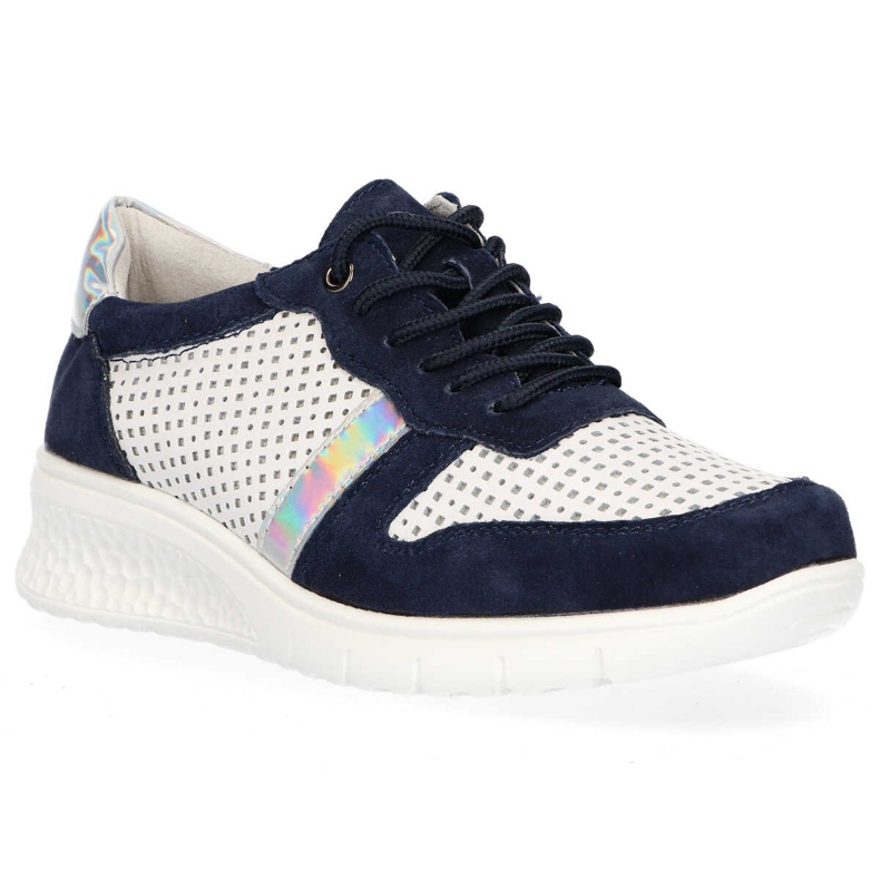 Filippo DP1389 / 20 Wh Nv White Navy shoes navy blue yellow 2