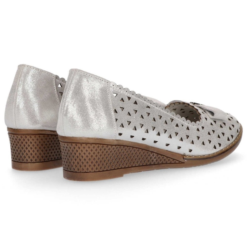 Leather shoes Filippo DP752 / 20 Si silver 1