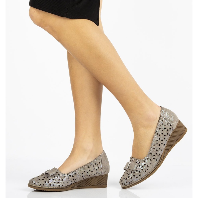 Leather shoes Filippo DP752 / 20 Gr gray grey 1