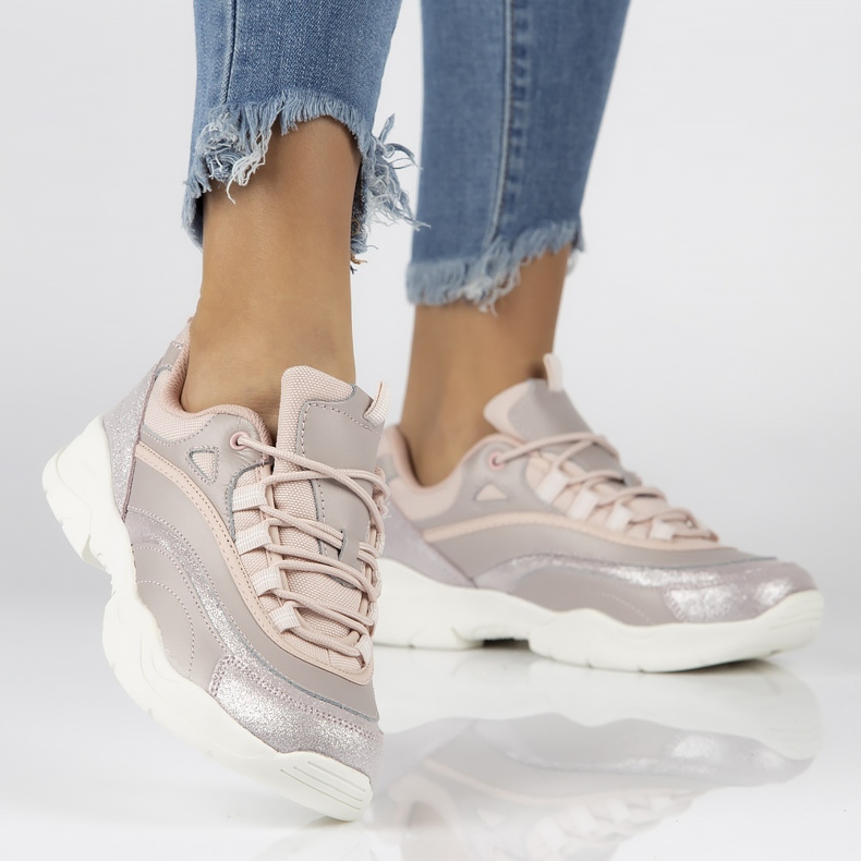 Women's leather sneakers Filippo DP1411 / 20 Pi pink 2