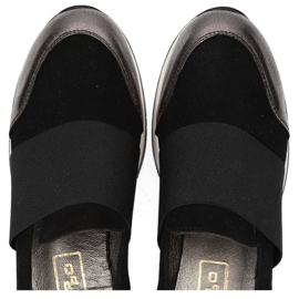 Shoes Filippo 018 Black Suede / Nickel silver 1