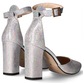 Filippo 2059 / OBL S-90 pumps silver 1