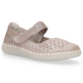 Leather shoes Filippo DP1262 / 20 Si silver 2