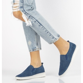 Leather shoes Filippo DP063 / 20 Nv navy blue 1