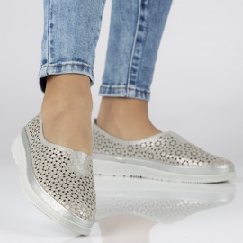 Filippo DP1400 / 20 Si Silver shoes khaki grey green 1 Filippo DP1400 / 20 Si Silver shoes khaki grey green 1