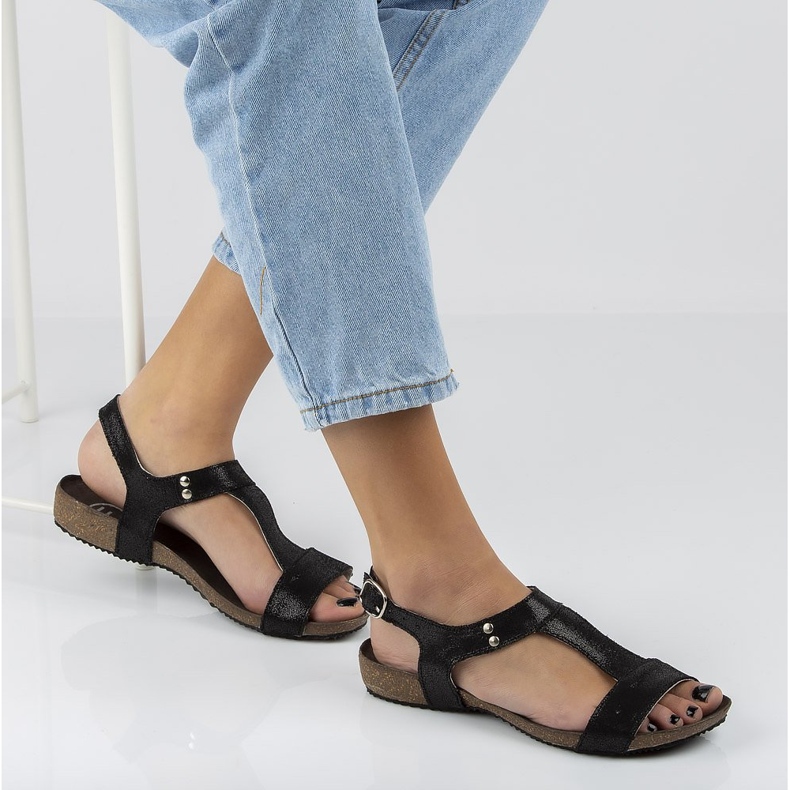Filippo DS1271 / 20 Bk Black sandals 1
