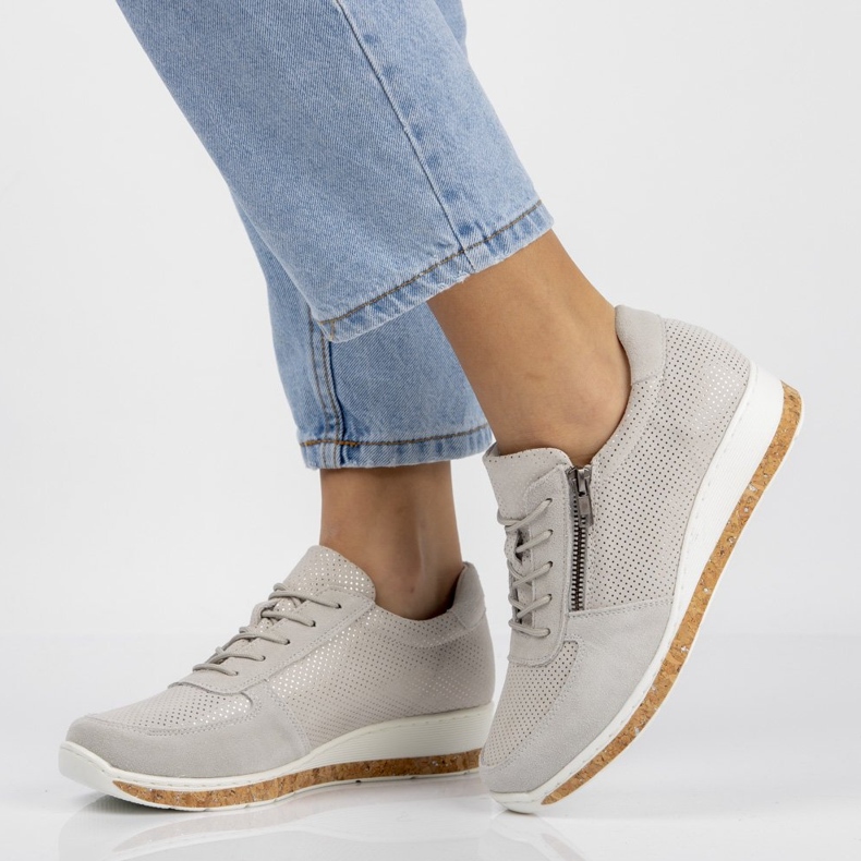 Leather shoes Filippo DP1252 / 20 Gr gray grey 1