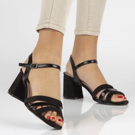 Filippo DS1284 / 20 Bk black sandals 1