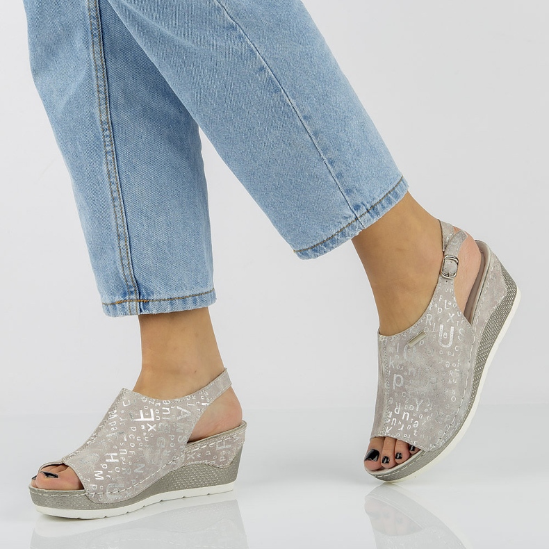 Filippo DS758 / 20 Gr Gray sandals grey 1