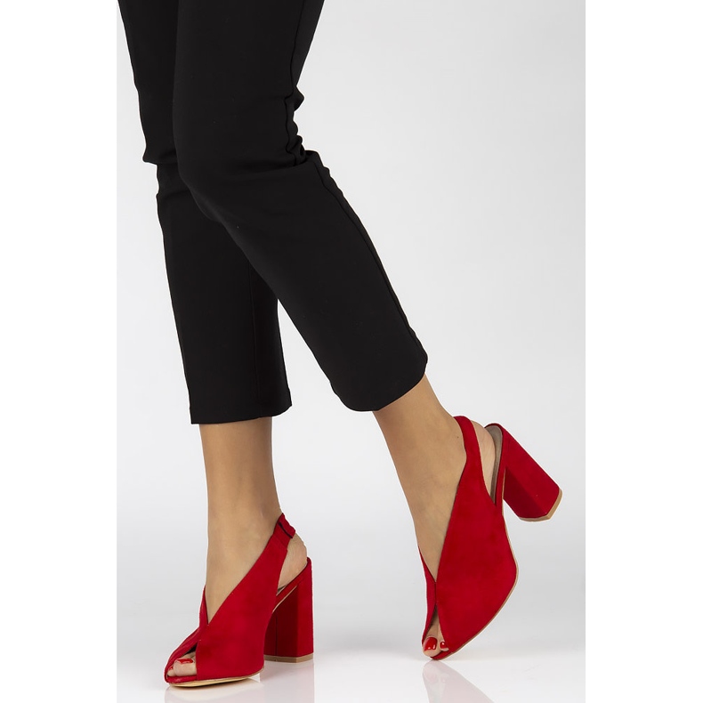 Filippo DS1292 / 20 Rd red sandals 1