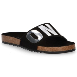 Filippo DK1374 / 20 Bk black slippers 2