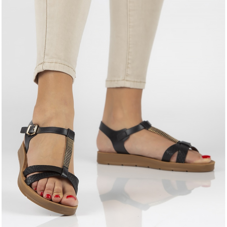 Filippo DS802 / 20 Bk Black sandals 2