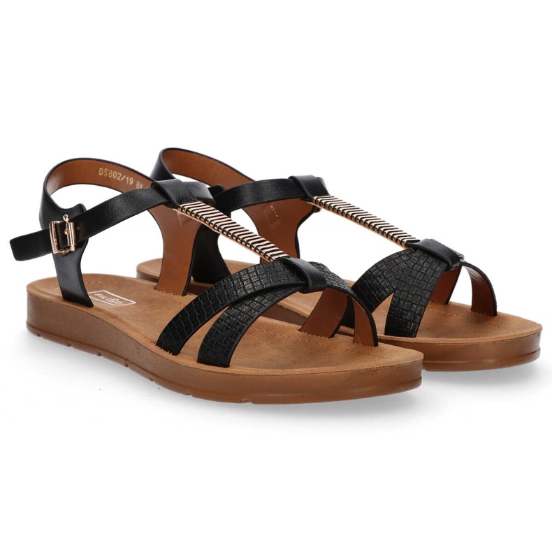Filippo DS802 / 20 Bk Black sandals 1