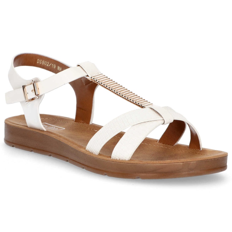 Filippo DS802 / 20 Wh White sandals brown 2