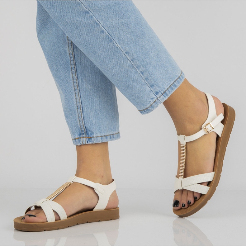 Filippo DS802 / 20 Wh White sandals brown 1