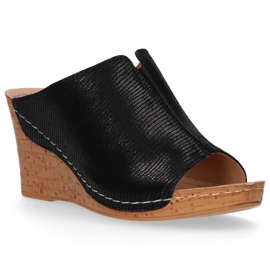 Leather slippers Filippo DK786 / 20 Bk black 2 Leather slippers Filippo DK786 / 20 Bk black 2