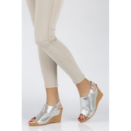 Filippo DS784 / 20 Si Silver sandals grey 1