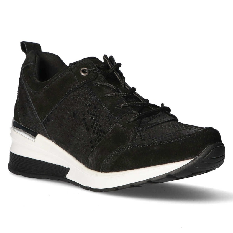 Leather sneakers Filippo DP1505 / 20 Bk black 1