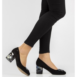 Filippo DP1559 / 20 Bk Fl black pumps grey 2