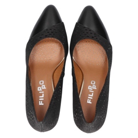 Filippo Premium 2104 K-Lico Black Pumps 1