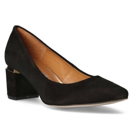 Filippo Premium 2047 Black Suede Pumps 1