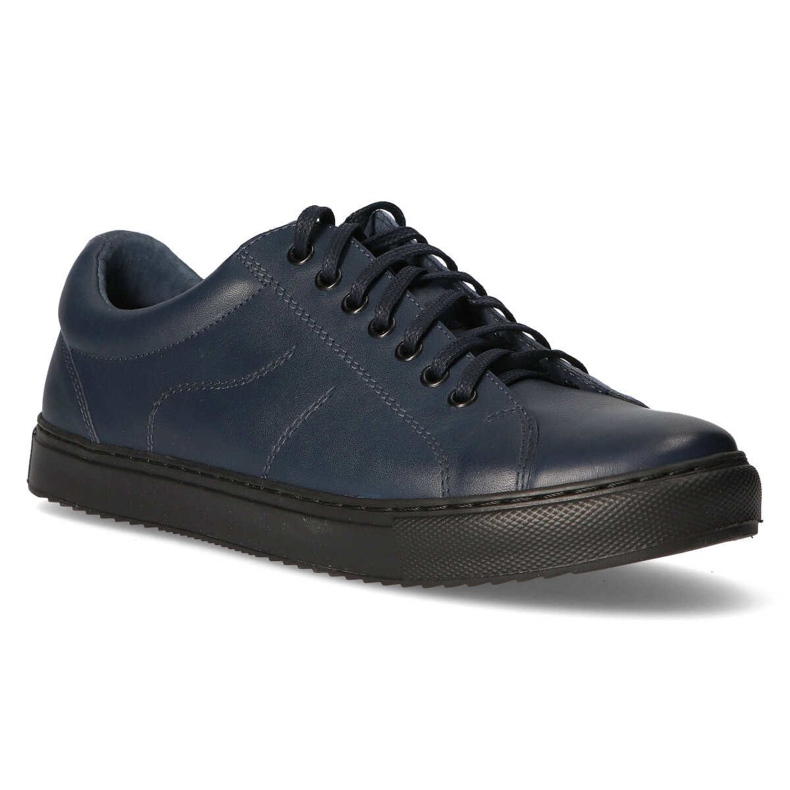Leather shoes Filippo 2019 navy blue 1