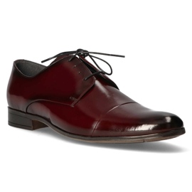 Leather shoes Filippo 1331 burgundy red 1
