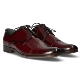 Leather shoes Filippo 1331 burgundy red 2