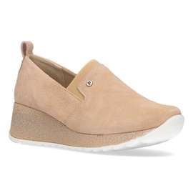 Leather Sneakers Filippo DP1500 / 21 Be beige 1