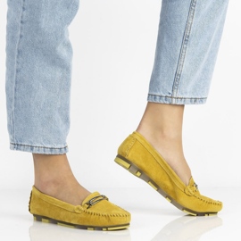 Leather loafers Filippo DP1202 / 21 Yl yellow 2
