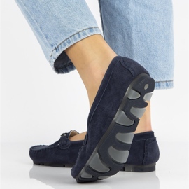 Leather loafers Filippo DP1202 / 21 Nv navy blue 2