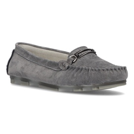 Leather loafers Filippo DP1202 / 21 Gr gray grey 1