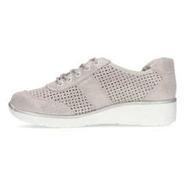 Leather shoes Filippo DP028 / 21 Si silver laced 5