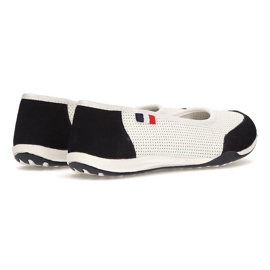 Leather shoes Filippo DP142 / 21 Wh Nv white and navy blue 1