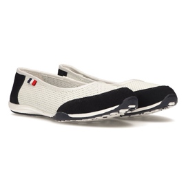Leather shoes Filippo DP142 / 21 Wh Nv white and navy blue 2