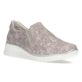 Leather shoes Filippo DP1325 / 21 Gr gray grey 1