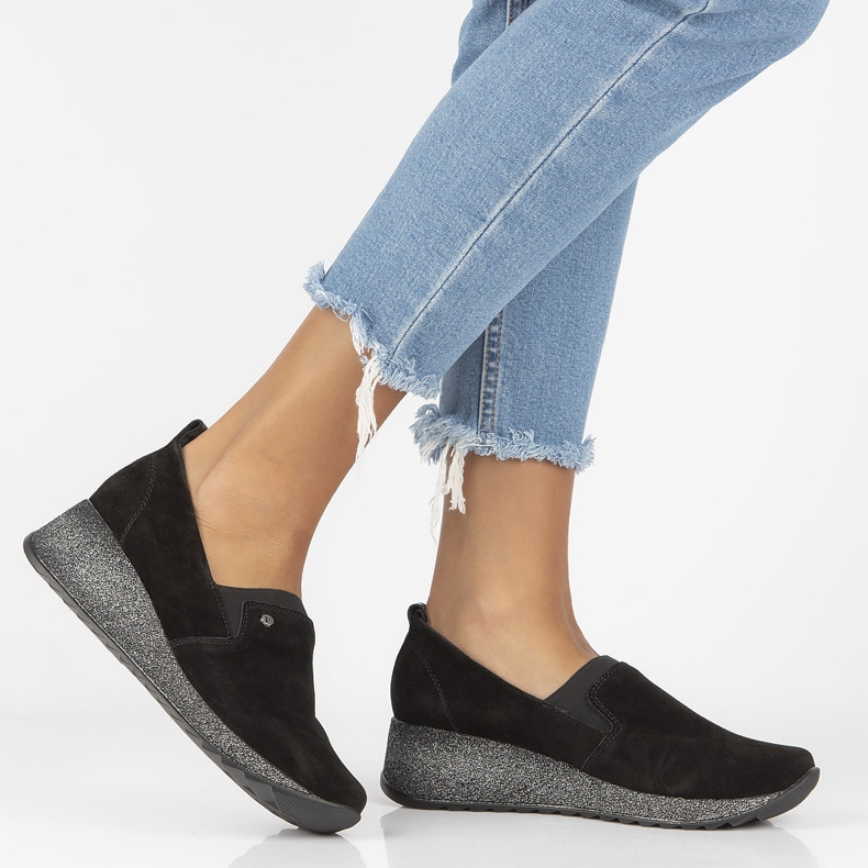 Leather Sneakers Filippo DP1500 / 21 Bk black 1 Leather Sneakers Filippo DP1500 / 21 Bk black 1