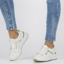 Leather sneakers Filippo DP2003 / 21 Wh white 1
