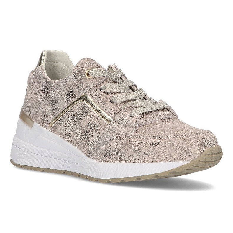 Leather sneakers Filippo DP2003 / 21 Go gold golden 1