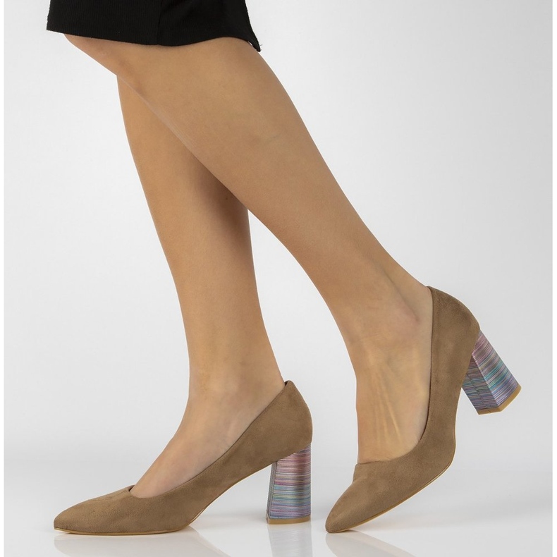 FILIPPO DP2324 / 22 Beige high heels 1