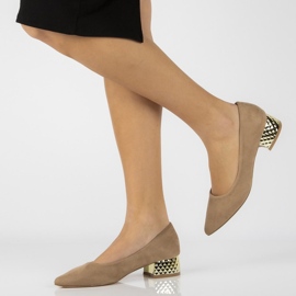 Pumps high heels FILIPPO DP2101 / 21 Beige 1