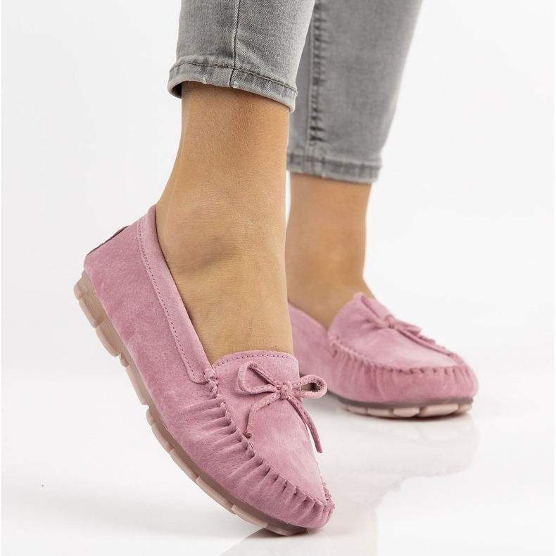 Leather loafers Filippo DP1204 / 21 Pi pink 1