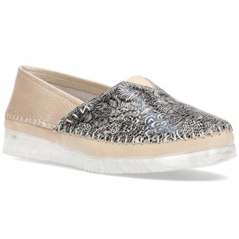 Leather shoes Filippo DP2147 / 21 Be beige multicolored 1