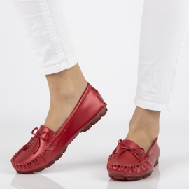 Red Filippo DP004 / 21 Rd leather loafers 1
