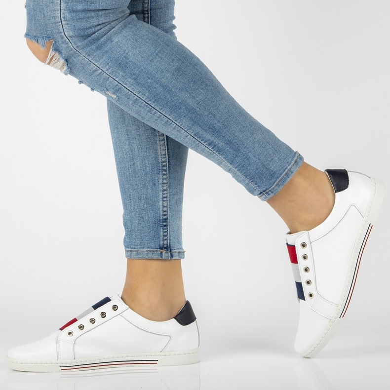 Leather shoes Filippo DP2155 / 21 Wh white 1