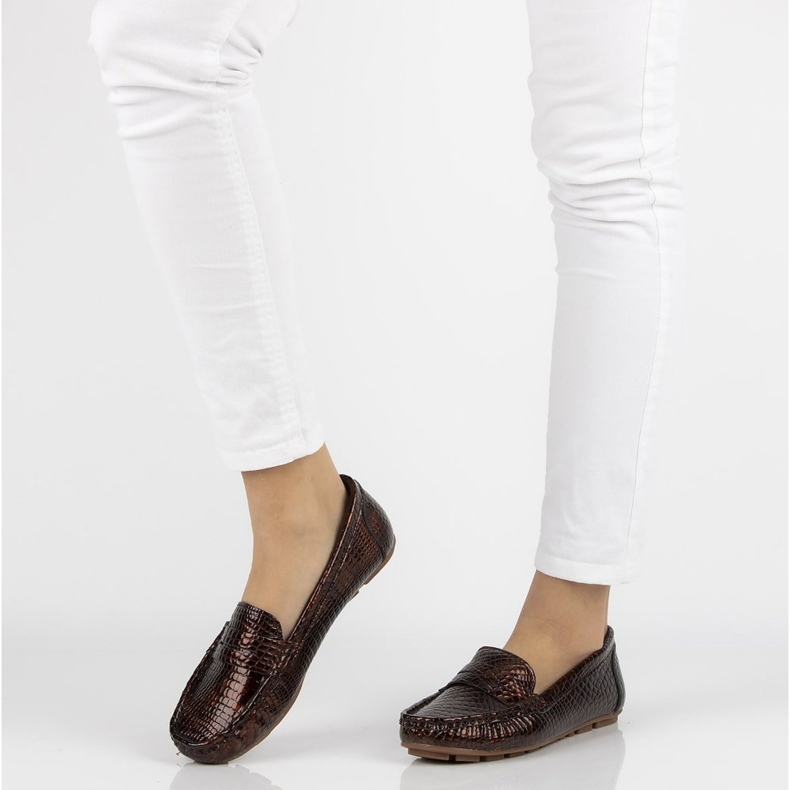 Leather loafers Filippo DP2139 / 21 Br brown 1