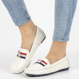 Leather loafers Filippo DP1406 / 21 Wh white 1