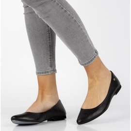 Leather Filippo 04100 ballerinas black 1
