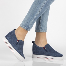 Leather shoes Filippo DP1356 / 21 Nv navy blue 1