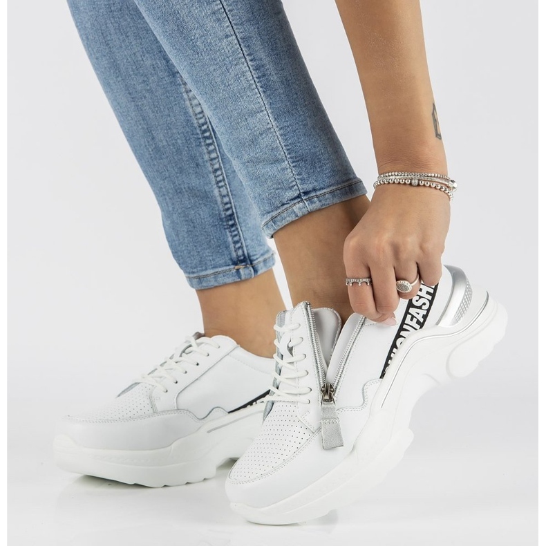 Leather Sneakers Filippo DP2057 / 21 Wh white 1